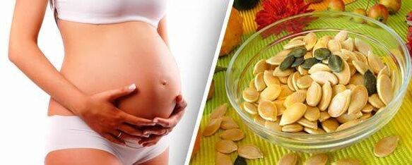as sementes de cabaza para os vermes son seguras para as mulleres embarazadas