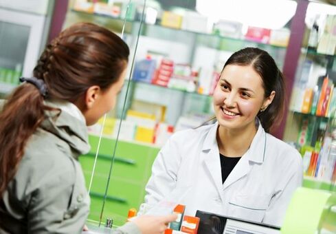 escoller un medicamento para parasitos na farmacia